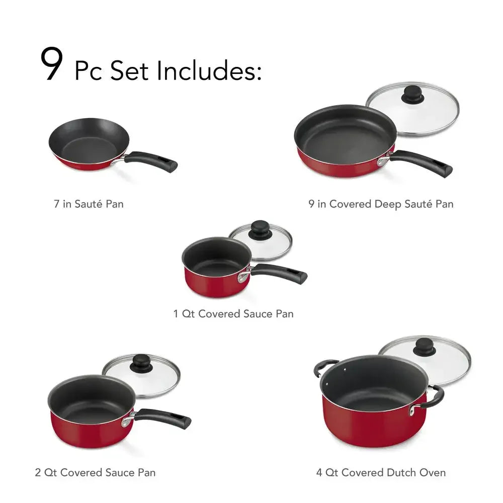 Nonstick 9-Piece Cookware Set