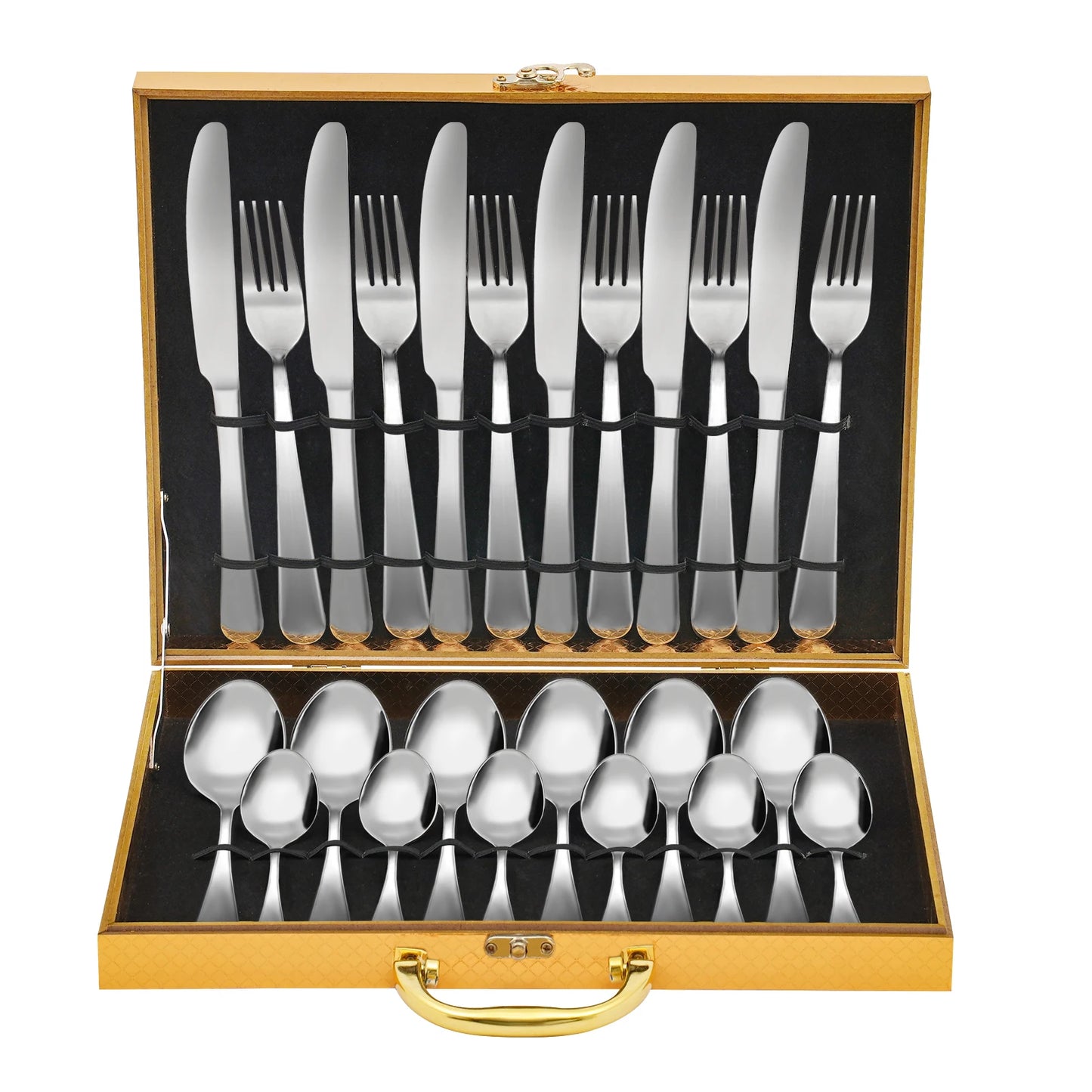 90Pcs Stainless Steel Silverware Set