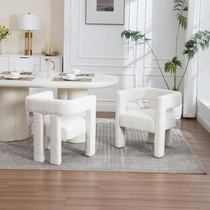Modern Boucle Dining Chair Set Of 4