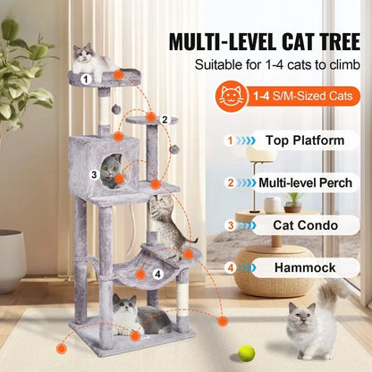 56.2" Cat Tower