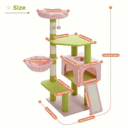 Multi-Level Flower Cat Tree