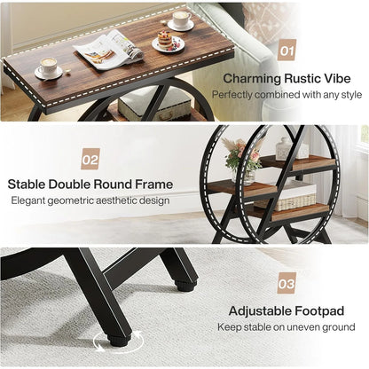 3-Tier Narrow Side Table