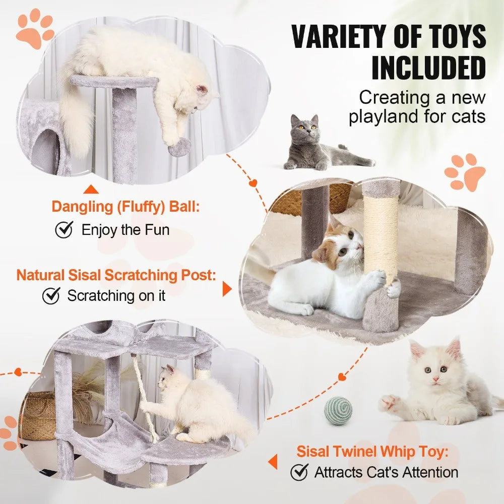 56.2" Cat Tower