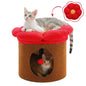 Large Cat House With Removable Flower