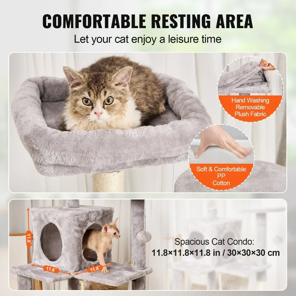 56.2" Cat Tower