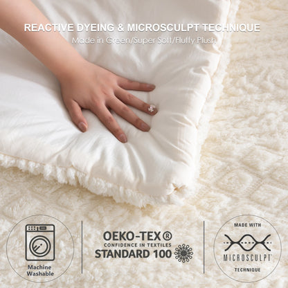 Plush Fleece Sherpa Cotton Down Comforter Set