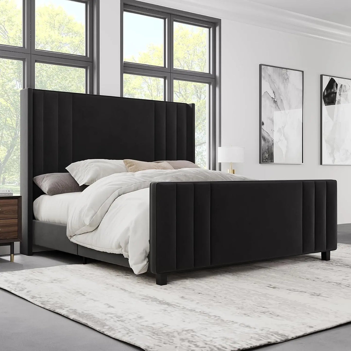 Platform Upholstered Bed Frame