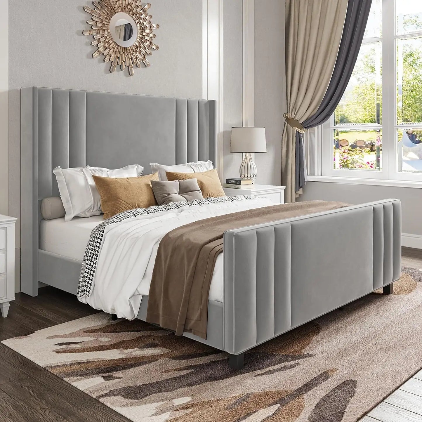 Platform Upholstered Bed Frame