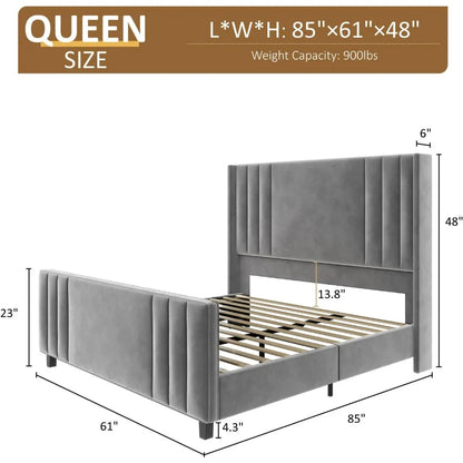 Platform Upholstered Bed Frame